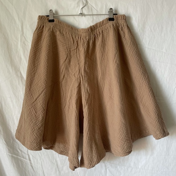 (SOLD IG) Bohème Goods Shorts Beige Cotton Gauze - Picture 2 of 6